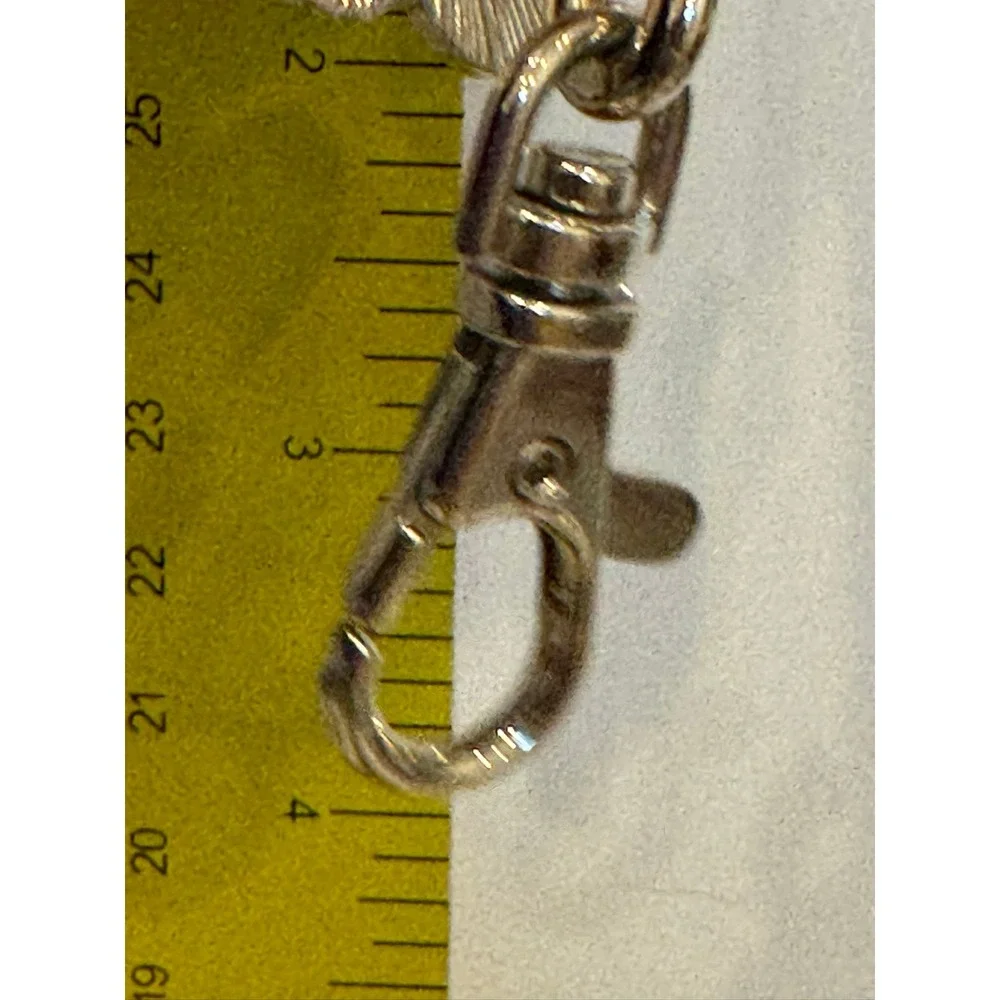 Alexx Inc Finders Key Purse Purple Enamel Flower Rhinestone Key Finder Hook